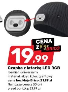 czapka z lampką