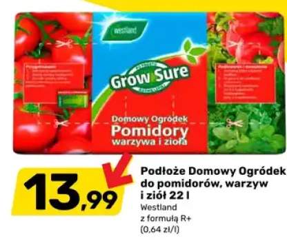 Podłoże Domowy Ogródek do pomidorów, warzyw i ziół 22 l