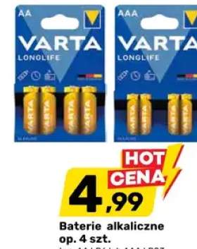 Baterie alkaliczne op. 4 szt.