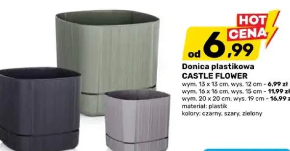 Donica plastikowa CASTLE FLOWER