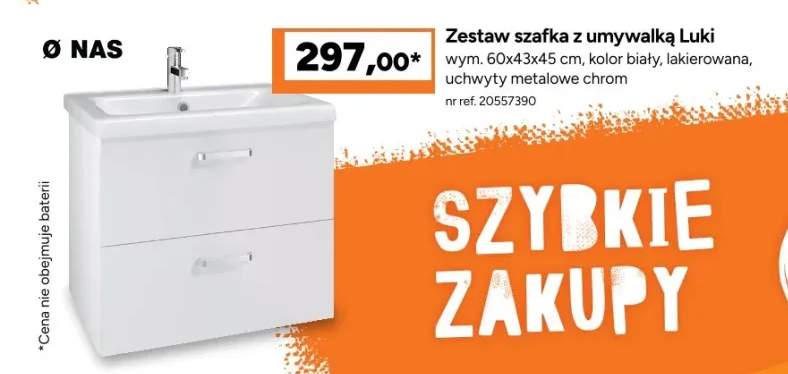 szafka z umywalką