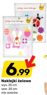 Naklejki żelowe mix wzorów