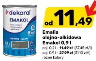 Emalia olejno-alkidowa Emakol 0,9 l