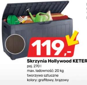 Skrzynia poj. 270l grafitowy, brązowy