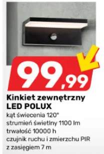 Kinkiet zewnętrzny z kad światłem