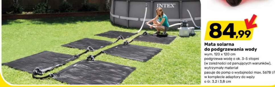 Mata solarna do podgrzewania wody