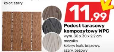 Podest tarasowy kompozytowy WPC mozaika