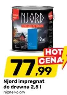 Njord impregnat do drewna 2,5l różne kolory