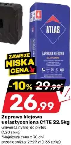 Zaprawa klejowa uelastyczniona Atlas C1TE 22,5kg
