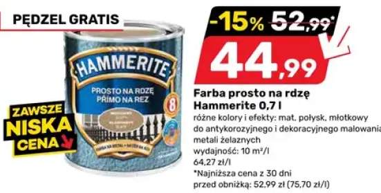 Farba prosto na rdzę Hammerite