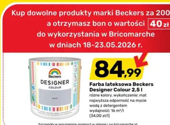 Farba lateksowa Beckers Designer Colour