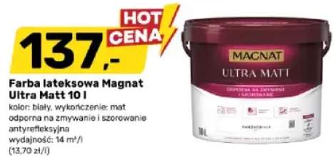 Farba lateksowa Magnat Ultra Matt biała mat 10l