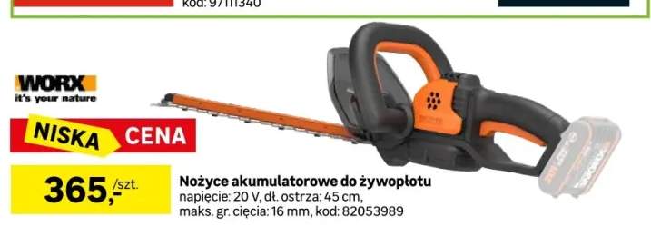 nożyce do żywopłotu akumulatorowe