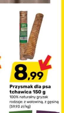 Przysmak dla psa tchawica z wołowiną 100% naturalny gryzak