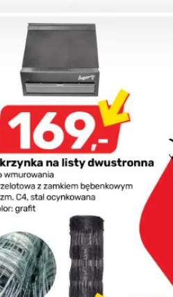 Skrzynka na listy dwustronna do wmurowania rozm. C4