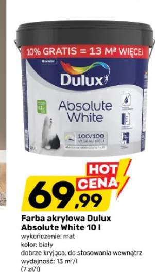 Farba akrylowa Dulux Absolute White