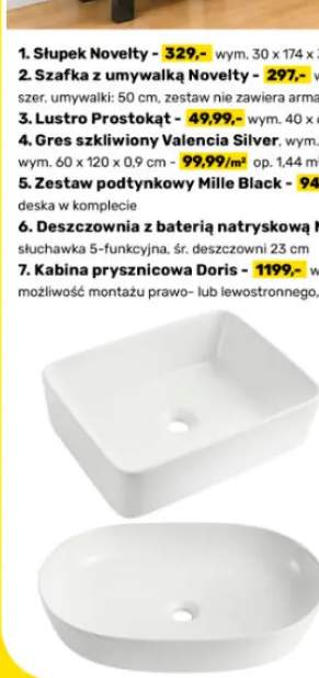 Bateria umywalkowa stojąca Noia +3 warianty