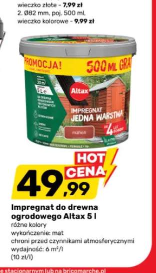 Impregnat do drewna ogrodowego Altax