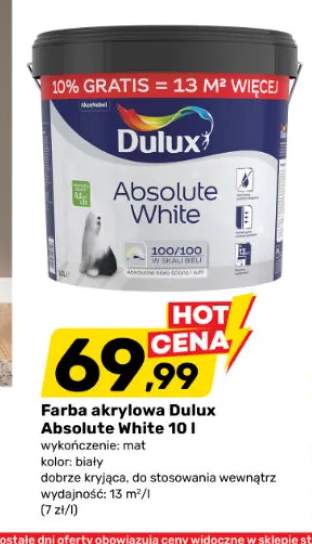 Farba akrylowa Dulux Absolute White