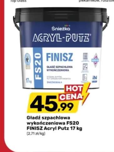 Gładź szpachlowa wykończeniowa FS20 FINISZ Acryl Putz