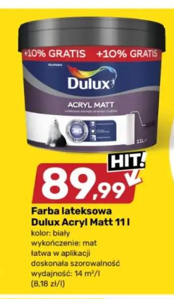 Farba lateksowa Dulux Acryl Matt biała