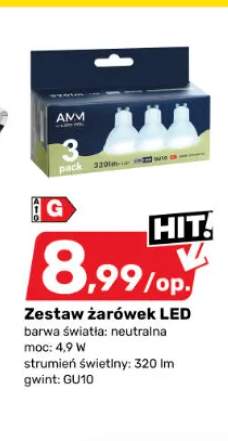 Zestaw żarówek LED AMM 3-pak