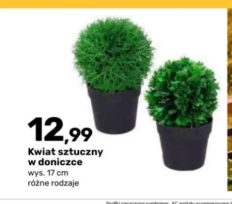 Kwiat sztuczny w doniczce