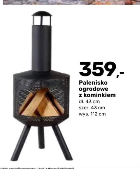 Palenisko ogrodowe z kominkiem