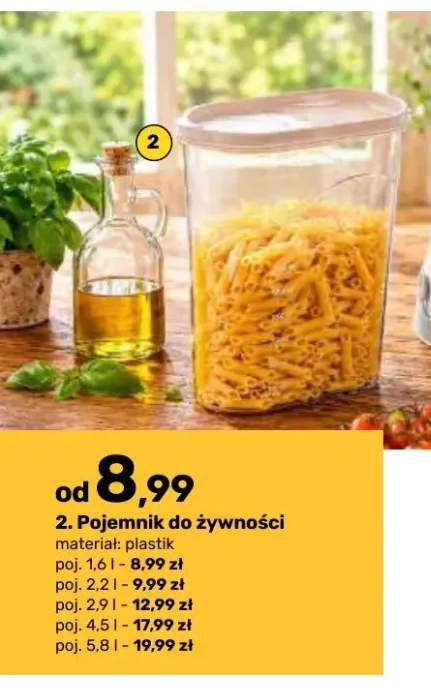 Pojemnik do żywności plastikowy 1,6 l