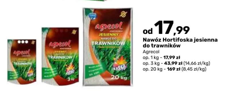 Nawóz jesienny do trawników Hortifoska Agrecol 1 kg