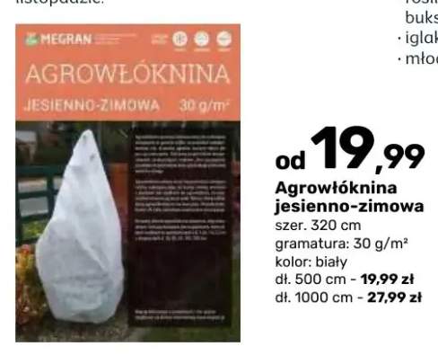 Agrowłóknina jesienno-zimowa Megran 320x500 cm