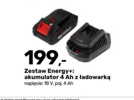 Zestaw akumulator 4Ah z ładowarką Graphite Energy+