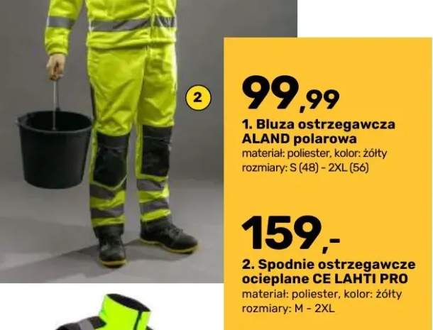 Spodnie ostrzegawcze ocieplane Lahti Pro +1 wariant