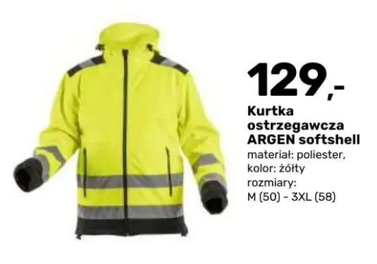 Kurtka ostrzegawcza softshell Argen