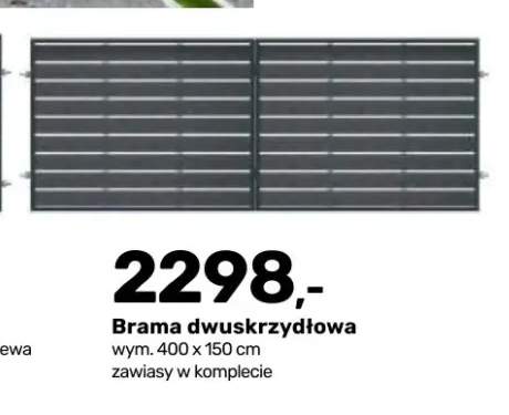 Brama dwuskrzydłowa Kornel