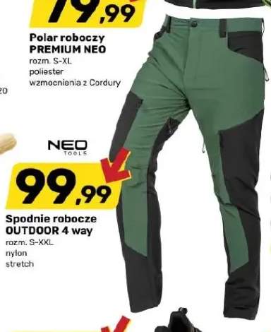 Spodnie robocze OUTDOOR 4 way NEO