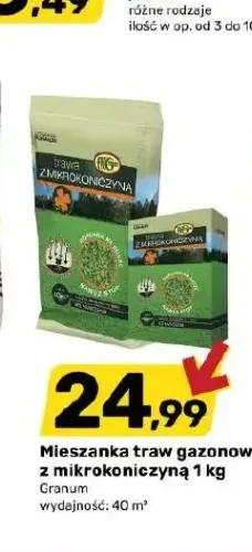 Mieszanka traw gazonowa z mikrokoniczyną Granum