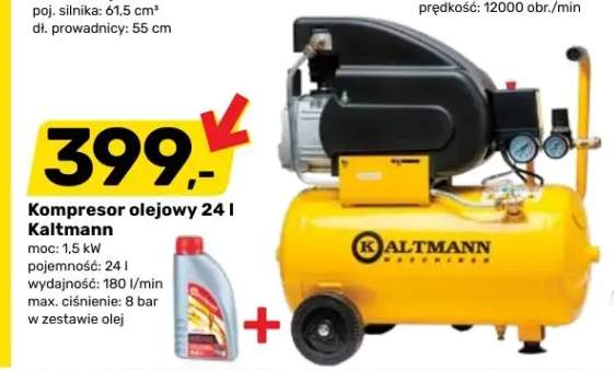 Kompresor olejowy 24 l Kaltmann 1,5kW