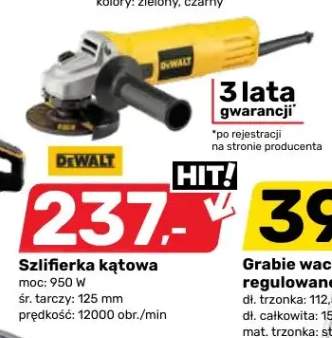 Szlifierka kątowa DeWalt 950W 125 mm