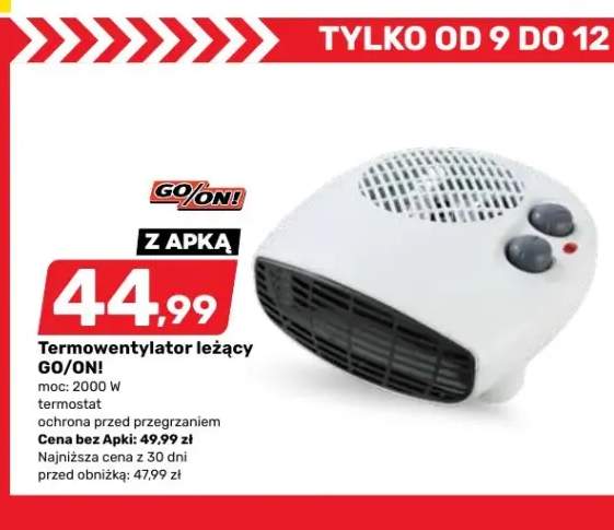 Termowentylator leżący GO/ON! 2000W