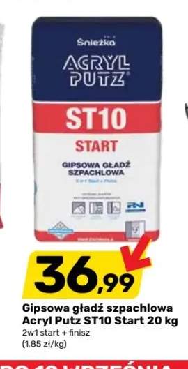Gipsowa gładź szpachlowa Acryl Putz ST10 Start