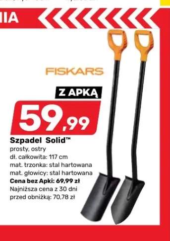 Szpadel prosty Fiskars Solid 117 cm +1 wariant