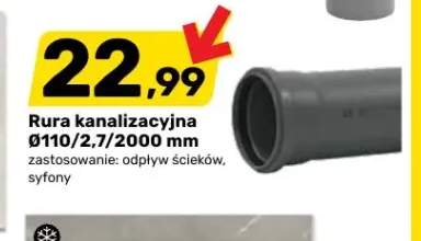 Rura kanalizacyjna Ø110/2,7/2000 mm