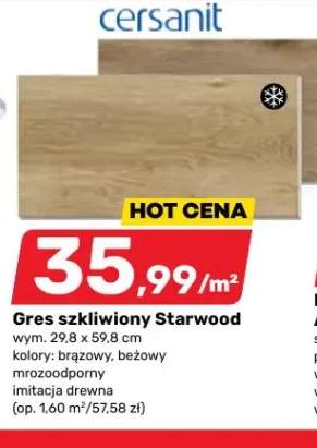 Gres szkliwiony Cersanit Starwood brązowy mrozoodporny