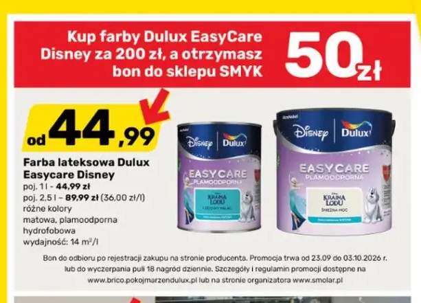 Farba lateksowa Dulux Easycare Disney