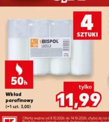 wkład parafinowy do znicza