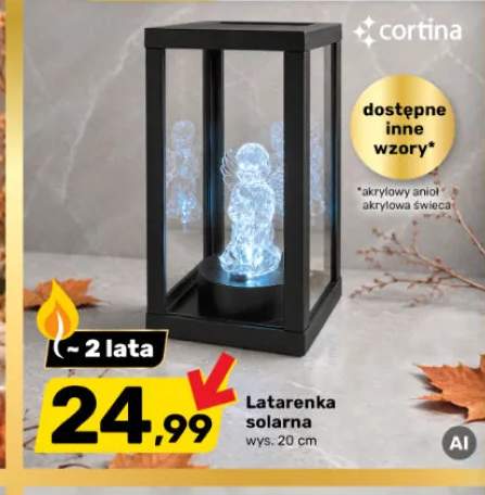 Latarenka solarna wys. 20 cm Cortina