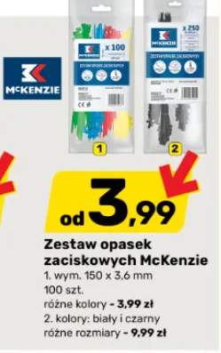 Zestaw opasek zaciskowych McKenzie +1 wariant