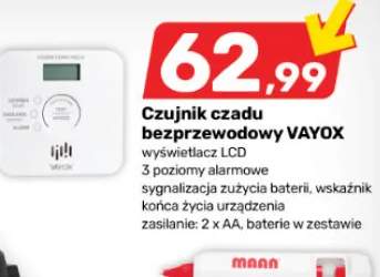 Czujnik czadu bezprzewodowy Vayox