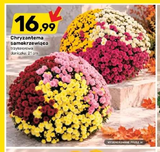 Chryzantema samokrzewiąca trzykolorowa